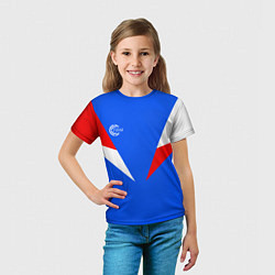 Футболка детская FIRM с расцветкой триколор, цвет: 3D-принт — фото 2