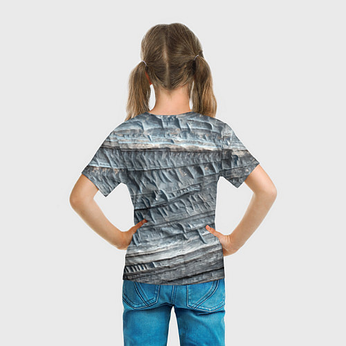 Детская футболка Рука в виде черепа - жест / 3D-принт – фото 6