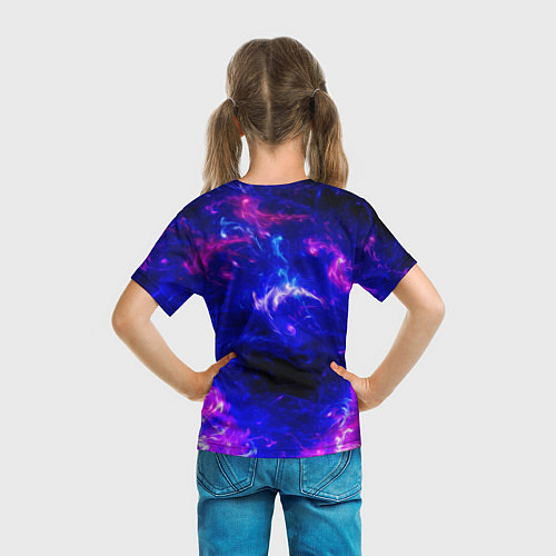 Детская футболка Волшебный звездный волк / 3D-принт – фото 6