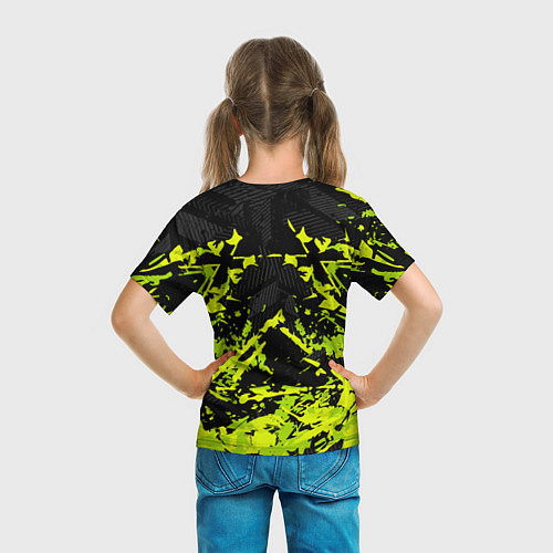 Детская футболка Сборная Бразилия пятна / 3D-принт – фото 6