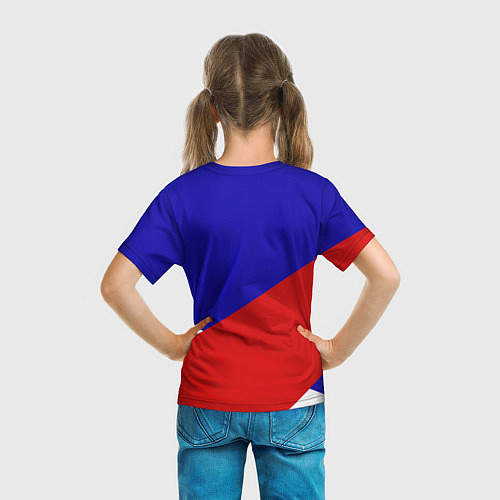 Детская футболка Сборная франции три цвета / 3D-принт – фото 6