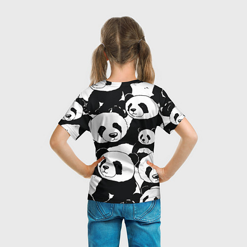 Детская футболка С пандами паттерн / 3D-принт – фото 6