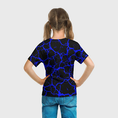 Детская футболка Радужные друзья - персонаж Синий / 3D-принт – фото 6