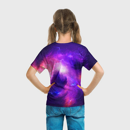 Детская футболка Бескрайнее космическое пространство / 3D-принт – фото 6