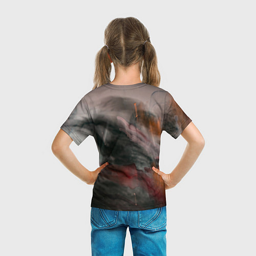 Детская футболка Темнота, тени и краски / 3D-принт – фото 6