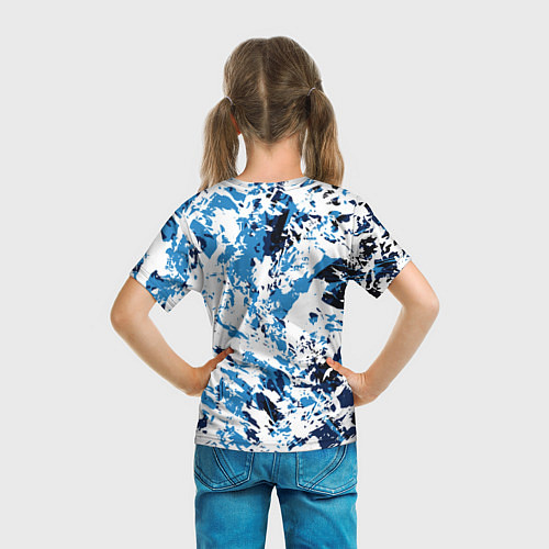 Детская футболка Взрыв гжели / 3D-принт – фото 6