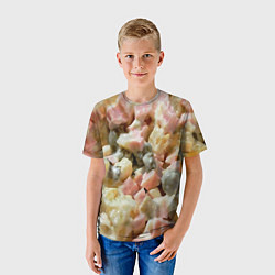 Футболка детская Салат оливье, цвет: 3D-принт — фото 2
