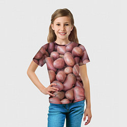 Футболка детская Картофельные клубни, цвет: 3D-принт — фото 2