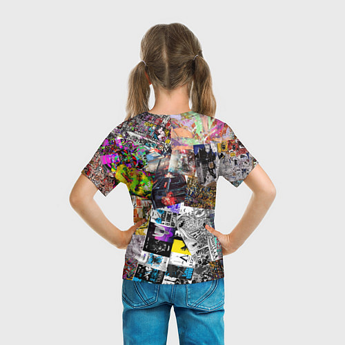 Детская футболка Очень пёстрый арт / 3D-принт – фото 6