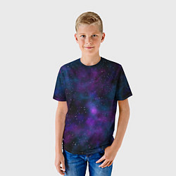 Футболка детская Космос с галактиками, цвет: 3D-принт — фото 2