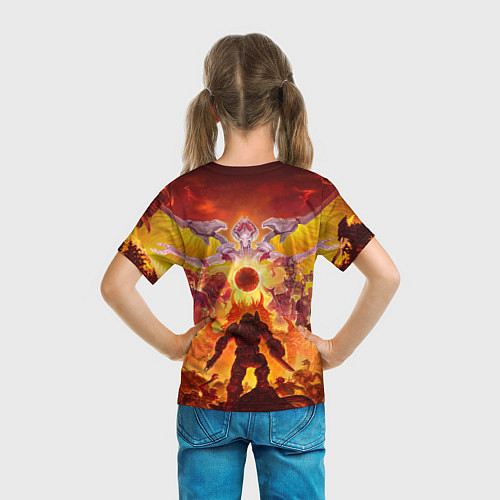 Детская футболка Doom в аду / 3D-принт – фото 6