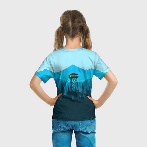 Детская футболка Firewatch вечер / 3D-принт – фото 6