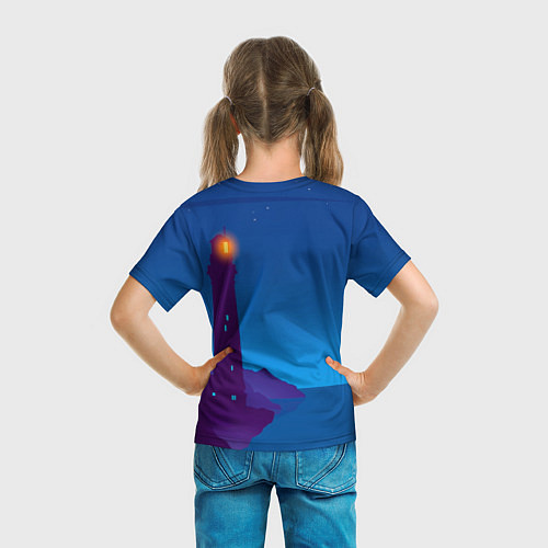 Детская футболка Маяк в ночи / 3D-принт – фото 6