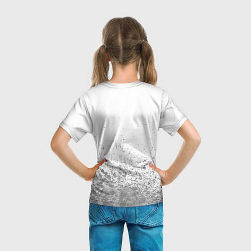 Детская футболка Василиса - в красной рамке на светлом / 3D-принт – фото 6