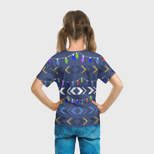 Детская футболка Новогодний Звездный путь / 3D-принт – фото 6