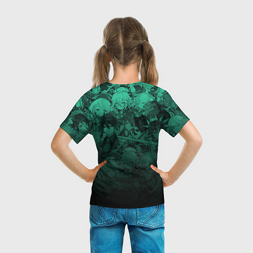 Детская футболка Сяо - геншин импакт / 3D-принт – фото 6