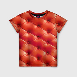 Футболка детская Quilted furniture leather, цвет: 3D-принт