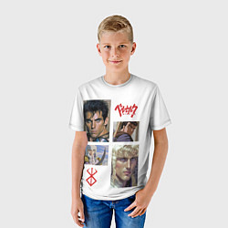 Футболка детская Оуэн Уилсон и Бен Стиллер в аниме Берсерк, цвет: 3D-принт — фото 2