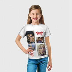 Футболка детская Оуэн Уилсон и Бен Стиллер в аниме Берсерк, цвет: 3D-принт — фото 2