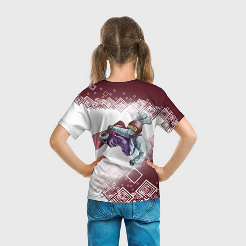Детская футболка Горы зовут Сноуборд / 3D-принт – фото 6