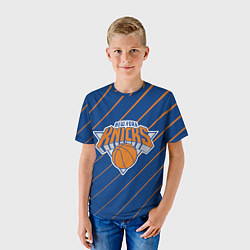 Футболка детская Нью-Йорк Никс - НБА, цвет: 3D-принт — фото 2