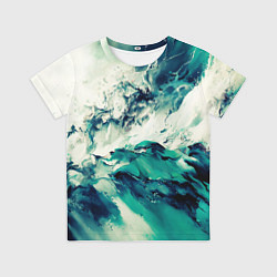 Футболка детская Всплеск воды абстракция, цвет: 3D-принт