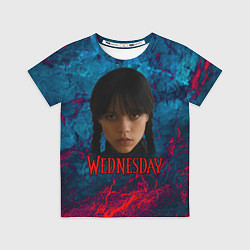 Футболка детская Wednesday horror, цвет: 3D-принт