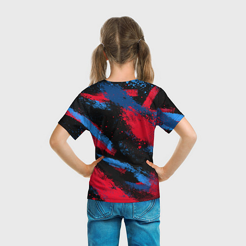 Детская футболка BMW - буйство красок / 3D-принт – фото 6