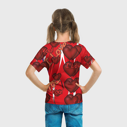 Детская футболка Святой Валентин для тебя / 3D-принт – фото 6