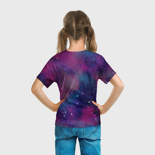 Детская футболка Космически котенок / 3D-принт – фото 6