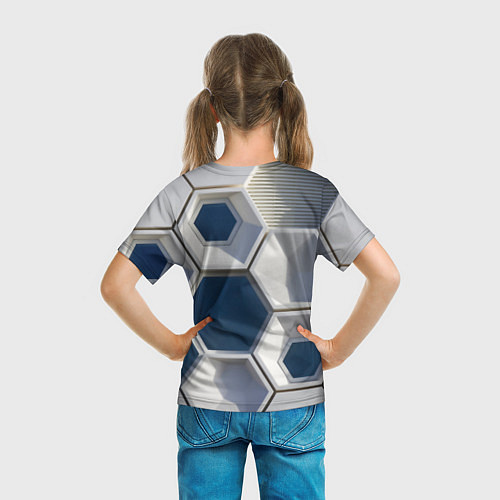 Детская футболка Кубический мир / 3D-принт – фото 6