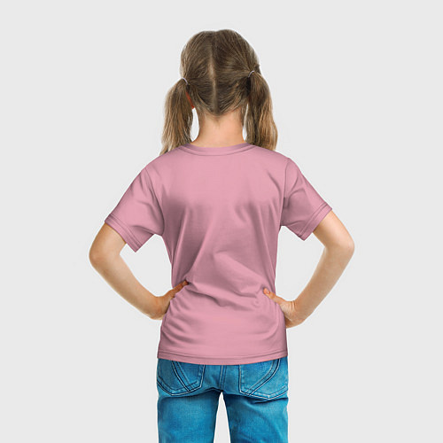 Детская футболка Женская рука с абстрактными цветами / 3D-принт – фото 6