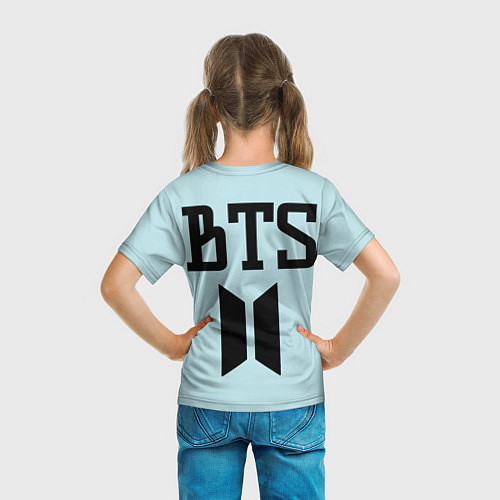 Детская футболка БТС логотип группы / 3D-принт – фото 6