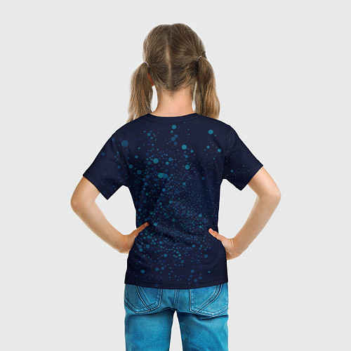 Детская футболка Кот сфинкс и искорки / 3D-принт – фото 6