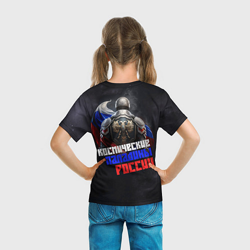 Детская футболка Космические паладины России / 3D-принт – фото 6