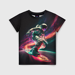 Футболка детская Cosmonaut space surfing, цвет: 3D-принт