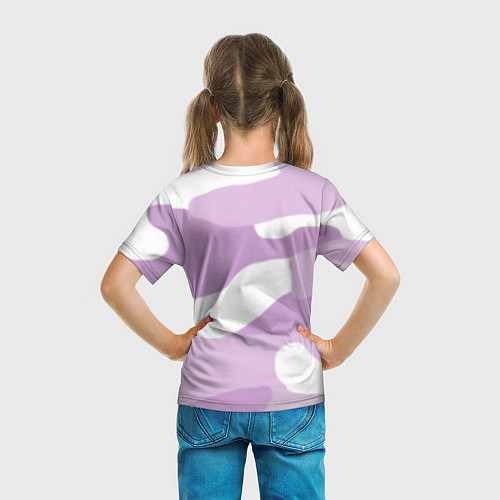 Детская футболка Сова в камуфляже / 3D-принт – фото 6