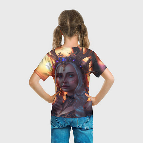 Детская футболка Лесная принцесса / 3D-принт – фото 6