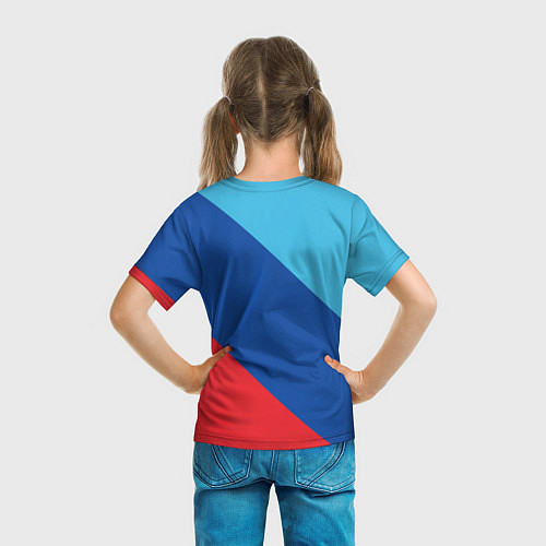 Детская футболка Bmw - m colors / 3D-принт – фото 6