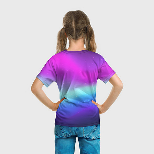 Детская футболка Астро неон / 3D-принт – фото 6