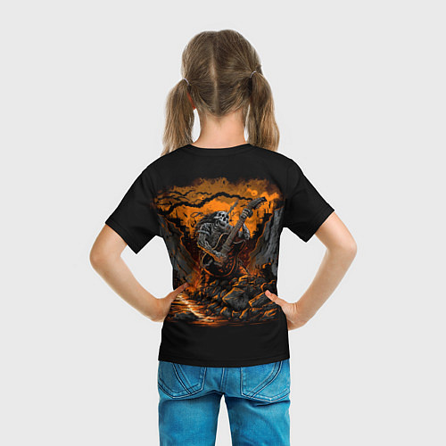 Детская футболка Мощный гитарист / 3D-принт – фото 6