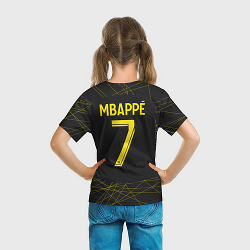 Детская футболка Килиан Мбаппе форма ПСЖ 2223 четвертая / 3D-принт – фото 6