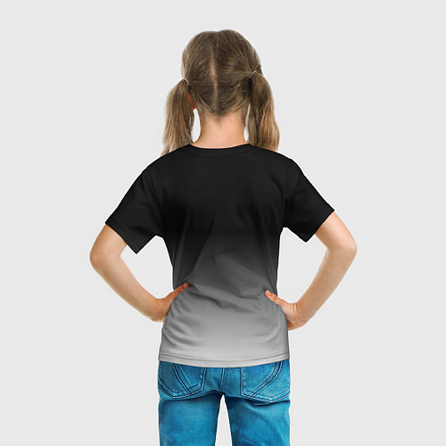 Детская футболка От черного к белому / 3D-принт – фото 6
