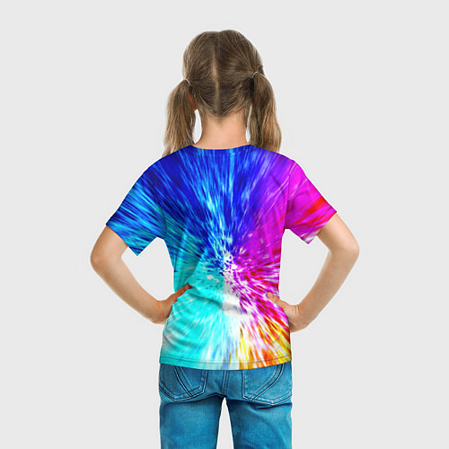 Детская футболка Всплеск ярких красок / 3D-принт – фото 6