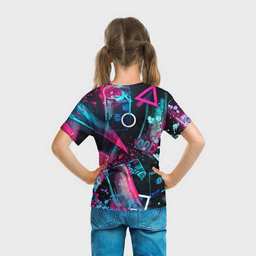 Детская футболка Neon money / 3D-принт – фото 6