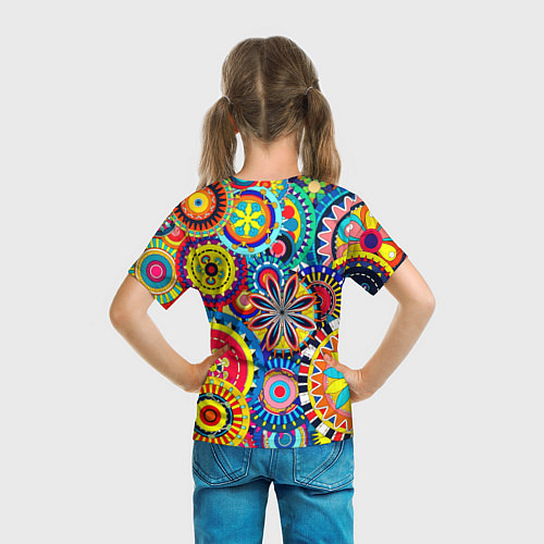 Детская футболка Психоделика калейдоскоп / 3D-принт – фото 6