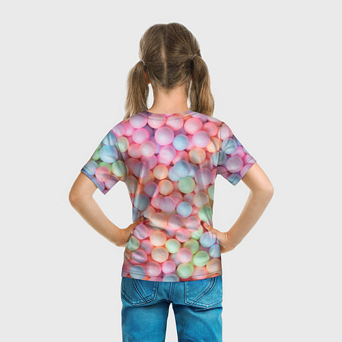 Детская футболка Разноцветные шарики / 3D-принт – фото 6