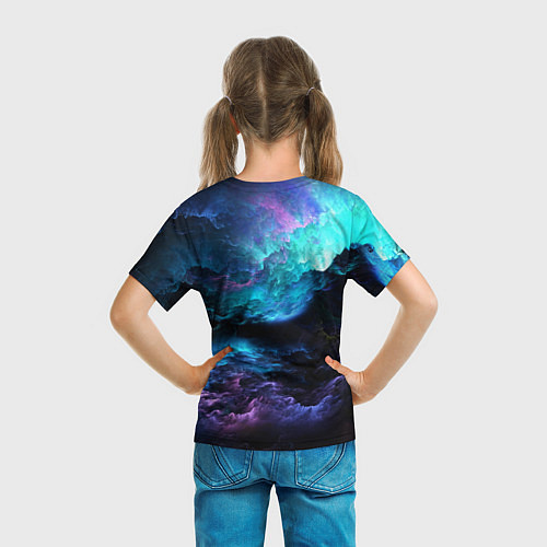 Детская футболка Горы, небо / 3D-принт – фото 6