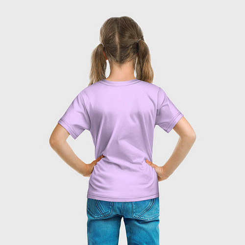 Детская футболка Цветы и звезды / 3D-принт – фото 6