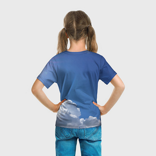 Детская футболка Барт Симпсон - космический мальчик - нейросеть / 3D-принт – фото 6